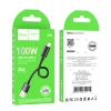 Кабель Hoco X96 Hyper 100W charging data cable Type-C(L-0.25M) Black (X96)