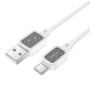 Кабель Hoco X108 Benefit silicone charging data cable Type-C White