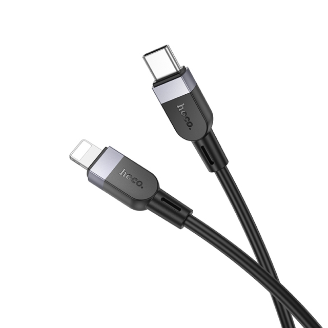Кабель Hoco X109 Energy PD silicone charging data cable iP Black