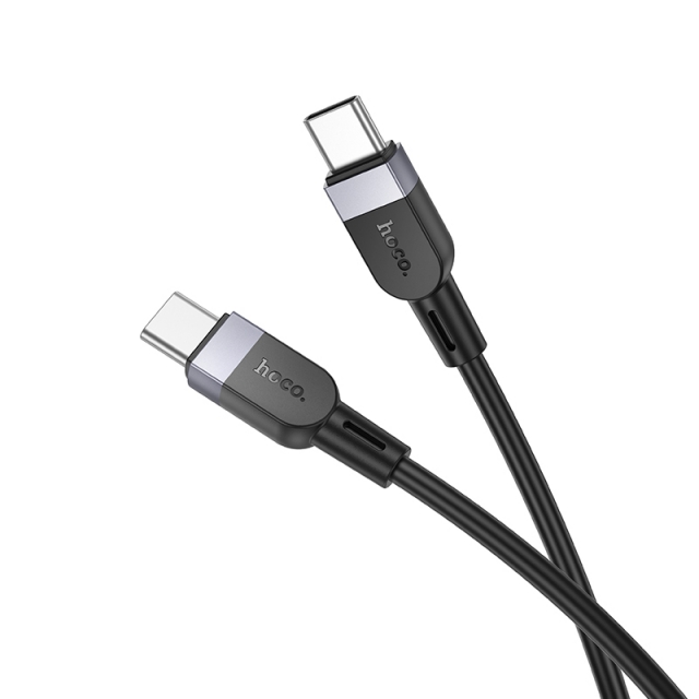 Кабель Hoco X109 Energy 60W silicone charging data cable Type-C to Type-C Black