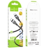 Кабель Hoco X109 Energy 60W silicone charging data cable Type-C to Type-C Black