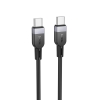 Кабель Hoco X109 Energy 60W silicone charging data cable Type-C to Type-C (L-3M) Black