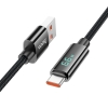 Кабель Hoco U125 Benefit 5A charging data cable with display Type-C Black