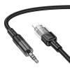 Кабель Hoco UPA27 Spirit transparent digital audio conversion cable Lightning Black (UPA27)