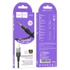 Кабель Hoco UPA27 Spirit transparent digital audio conversion cable Lightning Black (UPA27)