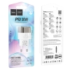 СЗУ Hoco C131A Platinum dual-port PD30W+QC3.0 charger(EU) Transparent Black (C131A)