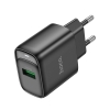 МЗП Hoco C140A Smart single port QC3.0 charger(EU) Black