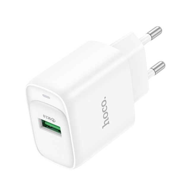 МЗП Hoco C140A Smart single port QC3.0 charger(EU) White