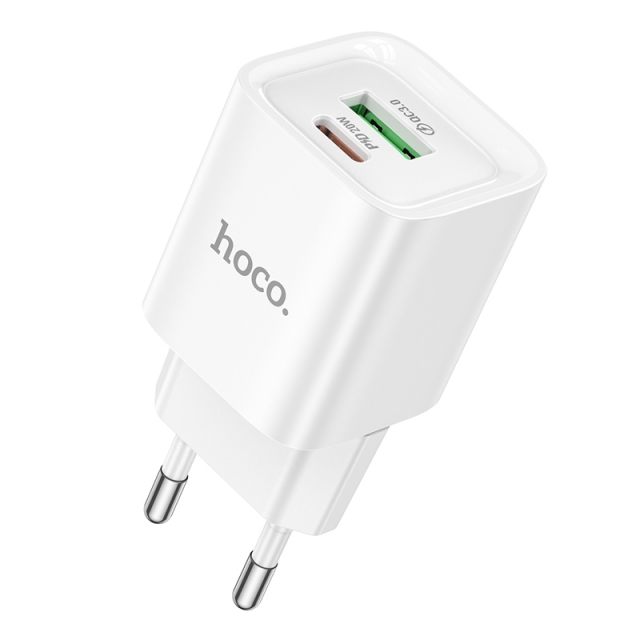 МЗП Hoco C147A Charm PD20W+QC3.0 charger(EU) White