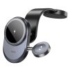Холдер Hoco HW28 Excelso 2-in-1 wireless fast charging car holder(center console) Black with gray (HW28)