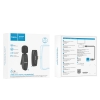 Мікрофон-петличка Hoco L15 iP Crystal lavalier wireless digital microphone Black