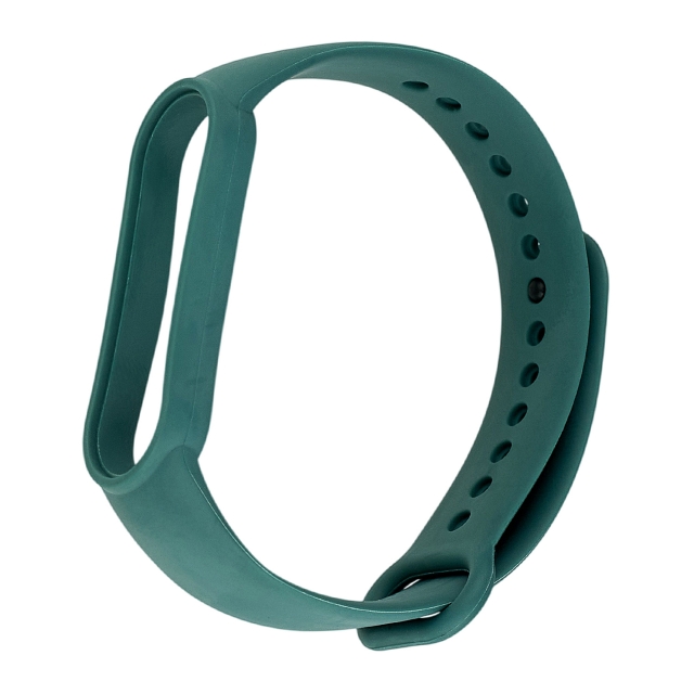 Ремешок Silicone Mi Band 5/6 Pine Needle Green