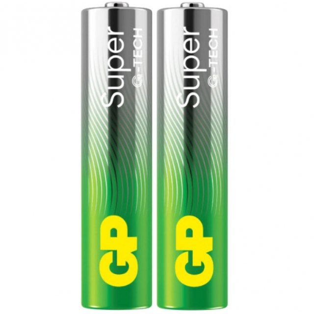 Батарейки GP SUPER ALKALINE 1.5V 24A21-S2 Щелочные LR03 AAA 2 шт. (24A21-S2)