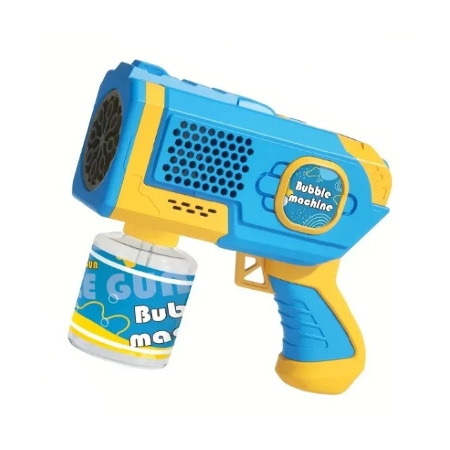 Пістолет Генератор мильних бульбашок Blue Yellow