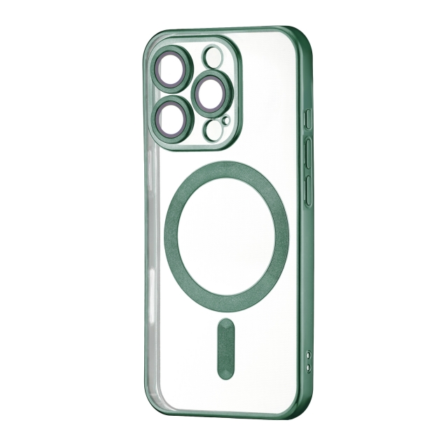 Чехол Ductil Metallic Edge with MagSafe (Protected Camera & Lens) iPhone 16 Pro Dark Green