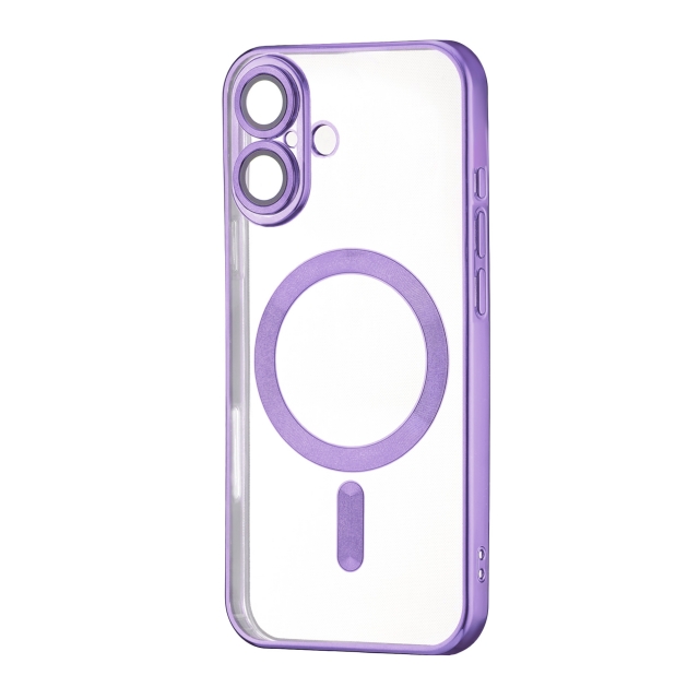 Чехол Ductil Metallic Edge with MagSafe (Protected Camera & Lens) iPhone 16 Deep Purple
