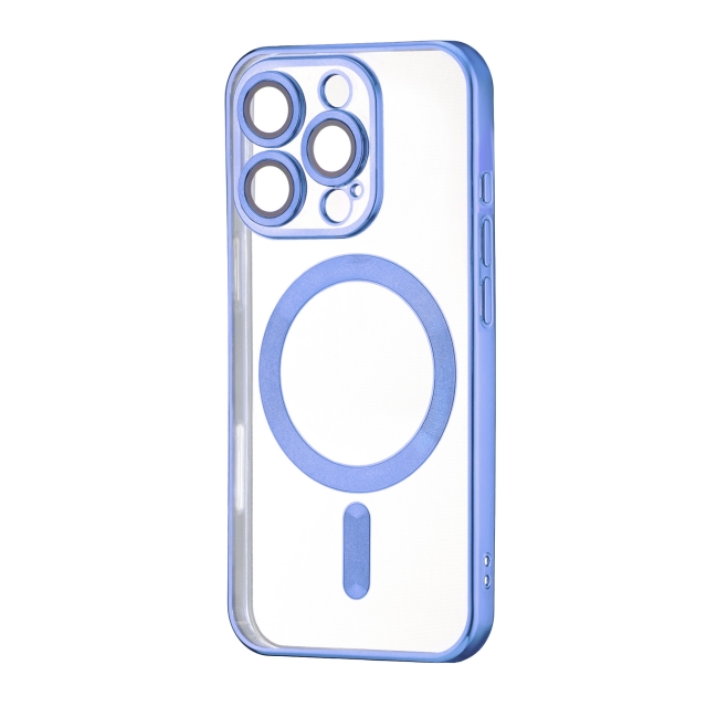 Чохол Ductil Metallic Edge with MagSafe (Protected Camera & Lens) iPhone 16 Pro Light Blue
