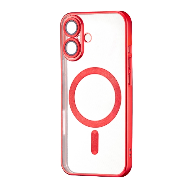 Чехол Ductil Metallic Edge with MagSafe (Protected Camera & Lens) iPhone 16 Red
