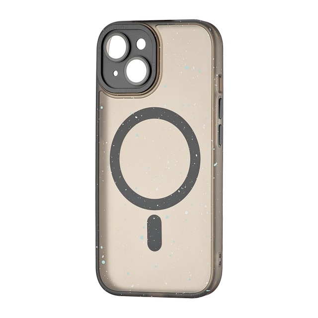Чохол Splatter with MagSafe Protected Camera iPhone 15 Black (Уцінка, пошкоджено упаковку)