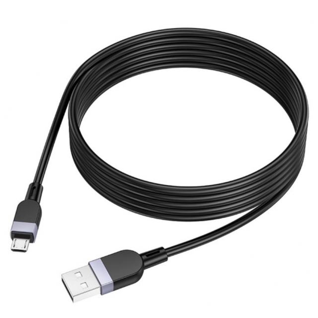 Кабель Hoco X109 Energy silicone charging data cable Micro (2M) Black (X109)